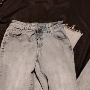 SHEIN Light Blue Straight Leg Jeans